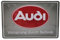 LUCKYLINDE geprägtes Blechschild passend für AUDI Fans, Deko Werkstatt, Garagen Auto Oldtimer Schild 20 x 30 cm (Audi Logo)
