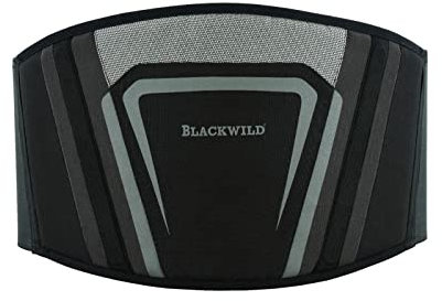 BLACKWILD Nierengurt Motorrad | Nierengurt Motorrad Herren und Damen | Nierenwärmer Lendenwirbelstütze Nierengurt, Effektive Stabilisierung, schwarzgrau (3XL = 140-155cm Bauchumfang)