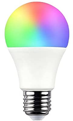 Bombilla LED Estándar Smart WiFi E27 10W Equi.60W 806lm RGBWW Regulable vía Smartphone/App 25000H 7hSevenOn Premium