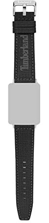 Timberland Sapo Unisex Uhrenarmband aus Leder, Farbe: Schwarz, für Gehäuse mit den Maßen: 38/40/41, TDOUF0000301