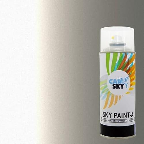 CARSKY Bombe peinture carrosserie compatible avec KIA CHAMPAGNE SILVER MET QU et son vernis brillant -> 2 aérosols 400ml