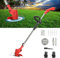 Haloppe 12 V 2000 mAh Cordless Erba String Trimmer con 2 Batterie Caricabatterie, Telescopico Elettrico Erba Tagliaerba Weed Lawn Trimmer Decespugliatore Giardino