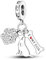 CYCUFF Sterling Silber Charms 925 für Europäische Armband & Halsketten Anhänger Perlen Schmuck Geschenk für Frauen Familie Freunde (Hundeknochen Charme)