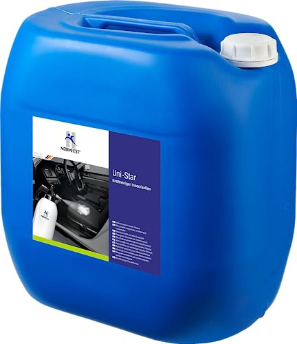 Normfest Uni-Star Universalreiniger für Innen & Außen – Kraftvoller Fahrzeugreiniger gegen Öl, Fett, Nikotin, Insekten & Straßenschmutz – Schonend & silikonfrei – 30 Liter