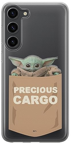 ERT GROUP Handyhülle für Samsung S23 Original und offiziell Lizenziertes Star Wars Muster Baby Yoda 030 optimal an die Form des Handy angepasst, teilweise transparent