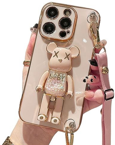 TEidea Cover iPhone Custodia A Tracolla per iPhone 14 12 PRO Max Mini 11 13 PRO XS XR-per 13 Mini-Rosa