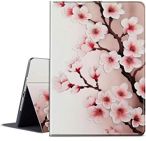 BPQOJB for Microsoft Surface Pro 7 Case with Adjustable Stand & Auto Wake/Sleep Slim Smart Protect Cover Tablet Case for Microsoft Surface Pro 7 Plus/6/5/4 12.3 inch - Pink Cherry Tree