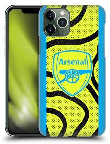 Head Case Designs Officially Licensed Arsenal FC Away 2023/24 Crest Kit Hard Back Case Compatible With Apple iPhone 11 Pro