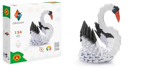 Origami 3D - Schöne 3D Papierskulptur mit patentierten Bauteilen und verständlicher Bauanleitung, ab 8 Jahre (Schwan)