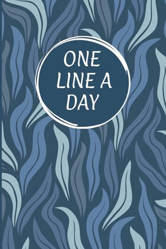 One Line a Day: 5 Year Journal For Women | 6x9 Diary | Dated Journal (Blue Leaves)