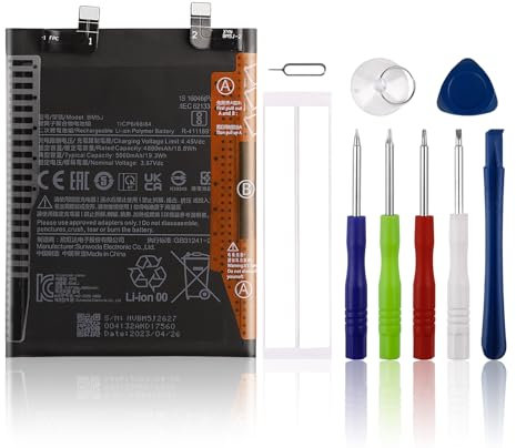 Batterie SwarKing BM5J compatible avec Xiaomi 12T/12T Pro 5G avec kit d'outils