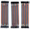 3 Stück Jumper Wire 40x 20cm, Jumper Kabel 28AWG M2M/ F2M / F2F Male-Female Drahtbrücken für Arduino