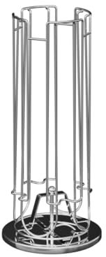 DAMDAM GO Soportes Cápsulas de Café 360 Grados Giratorio, Contener 24 Piezas Cápsulas, Elegante Metal - DG 24 Cápsulas