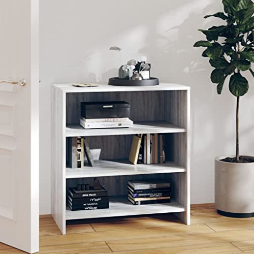HETFTJN Sideboard, Küchenunterschrank Mehrzweckschrank Eckschrank Besenschrank Geeignet für Schlafzimmer Küchenzeile Flur Badezimmer Grau Sonoma 70x40,5x75 cm Holzwerkstoff