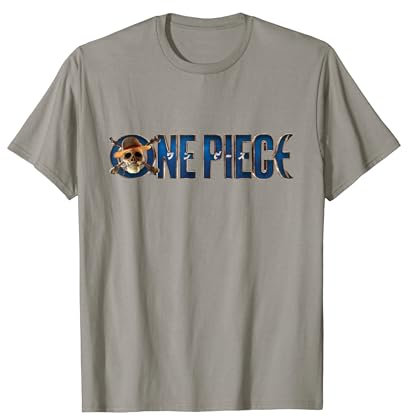 One Piece Camiseta Gráfica Logo Sombrero de Paja Anime Camiseta