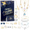 HOPEMATE Adventskalender Schmuck 2024 für Frauen mit Weihnachten Armband Halskette Ringe Ohrringe Countdown 24 Tage bis Weinachtskalender Weihnachtsgeschenke für Mädchen Damen Teenager