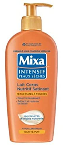 Mixa Intensif Peaux Sèches Lait Corps Nutritif Satinant, 250ml (Lot de 2)