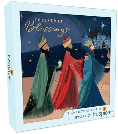 Box of 8 Three Kings Religious Hospice UK Charity Christmas Cards XSA008