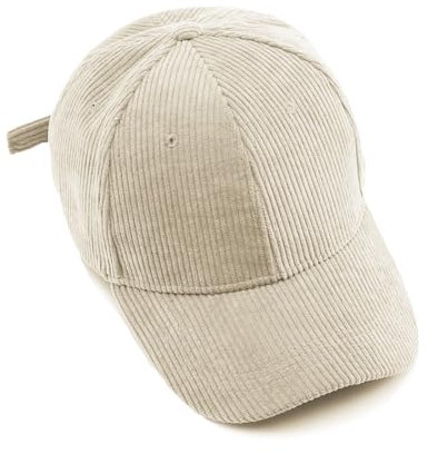 YAMEE Baseball Cap Winter Verstellbare Weich Leicht, Hochwertige Vintage Cord, Damen und Herren Schirmmütze, Winddicht Kältedicht Atmungsaktive