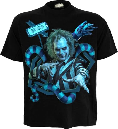 Spiral Beetlejuice 2 - Sandworm Portal - Front Print T-Shirt Black
