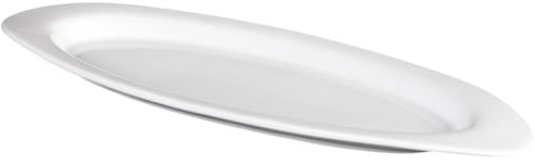 Holst Porzellan VLP 148 B1 - Piatto ovale in porcellana, 48 x 19 cm, 2 pezzi, colore: Bianco