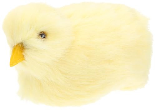 HIAKDOFT Küken Plüschtier mit Geräuschfunktion Realistische Stofftier Deko für Tisch und Osterfeier Formstabil Kinderfreundlich Geschenkidee
