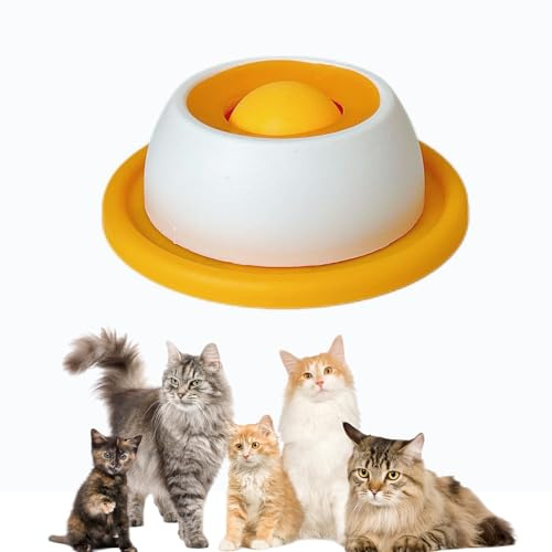 Kouamor Dog Cat Licking Bowl, Dog Cat Lick Ball Toy, Dog Cat Enrichment Toy, Dog Cat Snack Toy, for Slow Feeding, Exercise Healthy Eating in Puppy Cat Training (for cat)