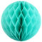 10 Wabenbälle 30cm Set ( helltürkis / aqua 314 ) // Waben Ball Honeycomb Papier Hänge Deko Laternen Dekoration Bälle Pompons PomPom Party Hochzeit Raumdeko