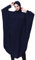 GladThink Frauen Muslim Bat's-Flügelhülsen Kleid Hijab Two in One Navy L