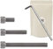 3x Vite lunga ¼ di pollice - 13mm 25mm 51mm - Vite 14/-20 Iso 1222:2010 per fotocamera treppiede monopiede - Chiave esagonale fornita - Adaptout marca francese