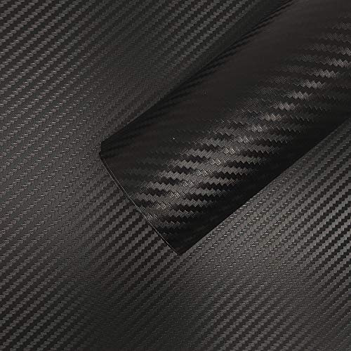 Foglio Pellicola Adesivo Carbon Look per Wrapping, 20 x 24 cm