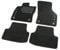 Seat 5F0061675D041 Trail Textil Fußmatten 4X Stoffmatten Velours Matten schwarz, mit Leon Schriftzug