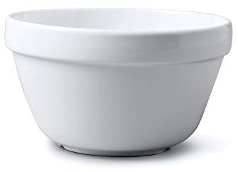 Wm Bartleet & Sons Traditional Porcelain Pudding Basin (16cm/700ml/1.3pt) – White
