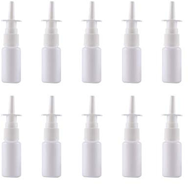 20 Stücke Nasenzerstäuber Nachfüllbare Nasenspray Flaschen Pumpzerstäuber Feine Nebel Leere Sprühflasche aus Kunststoff