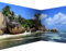 murando Photo Wallpaper Island 539x250 cm / 212 x 98 Peel and Stick Self-Adhesive Corner Foil Print Wall Mural Angle Wallpaper Landscape Nature Panorama Beach Sea Ocean Palm Tree c-A-0058-a-c
