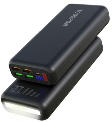 Power Bank 26800mAh Externer Akku 3 Output & 3 Input QC 3.0 22.5W PD 20W Powerbank USB c Portable Ladegerät Die kann Nicht nur Ihr Handy Aufladen sondern sie ist auch kompatibel mit Spielkonsole