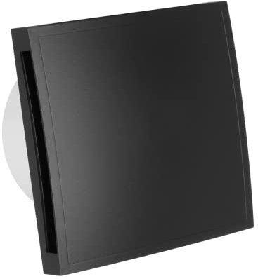 EUROPLAST Diameter 125mm Light Switch Activation Bathroom Extractor Fan - 5 inch Anthracite Extractor Fan with a front panel - Extractor fan Kitchen, Bathroom, Garage Axial Ventilation fan