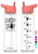 Be-Active Motivational Water Bottle with Straw – With Time Markings - Times to Drink – Tracker - BPA Free (Coral)
