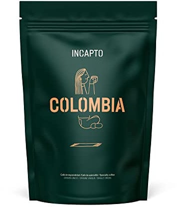 Incapto Café en Grano de Especialidad 1kg | Origen Colombia | 100% Arábica | Specialty Coffee 84 puntos SCA | Tueste Natural y Artesanal | Finca Huila, Cadefihuila
