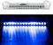 Riloer 16 LED lumière d'avertissement stroboscopique d'urgence de voiture solaire danger bleu clignotant barre de lampe stroboscopique pour voiture