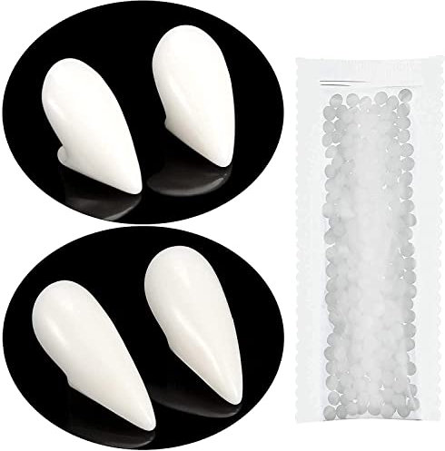 Halloween party cosplay vampire dentiers 2 tailles prothèses (15 mm, 19 mm)