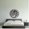 Yin Yang Drachen Yoga Abnehmbare Wandaufkleber Wohnzimmer Tapete Dekoration Home Wandaufkleber Schlafzimmer Vinyl Kunst 57X57Cm