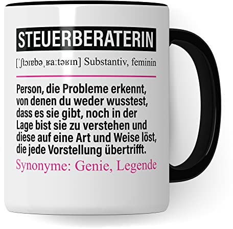 Tasse Steuerberaterin lustig, Steuerberaterin Geschenk Beruf, Spruch Kaffeebecher Steuerberatung Geschenkidee, Beruf Steuerkanzlei Kaffee-Tasse Teetasse Becher