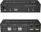 KVM Switch Dual Monitor DisplayPort 4K@60Hz Extended Display, Displayport 1.2 KVM Switch 2 in 2 Out mit Audio Mikrofon Ausgang und 3 USB 2.0 Hub 2 Monitore 2 Computer KVM Switch