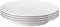 Denby White Porcelain Medium Plates Set of 4-23cm Dishwasher Microwave Safe Classic Crockery - Chip & Crack Resistant Tableware