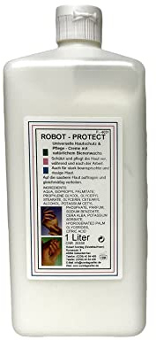 sonntagseifen Robot Protect, Handcreme mit Bienenwachs, Pflege und Schutz für beanspruchte Hände, Vorteilsflasche 1000 ml
