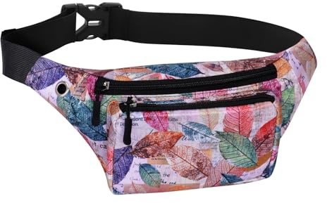 Sport Bauchtasche Unisex Leichte Gürteltasche Hüfttasche mit Verstellbarem | Gürtel und Kopfhöreranschluss für Damen Herren Outdoor Reisen Wandern Joggen Radfahren Laufen