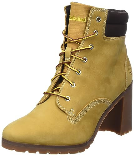 Timberland Allington Double Collar, Stivali alla Moda Donna, Wheat Nubuck, 36 EU Larga