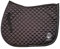 EQUILYX® Schabracke für Pferde aus hochwertigem Satin, ergonomische Passform, optimale Luftzirkulation, Vielseitigkeit (Warmblut Vielseitigkeit, Schwarz)