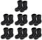 Toddmomy 7 Paar Weihnachtsstiefel-Ornamente Mini-Nikolausstiefel Zum Basteln Dekorativer Mini-Schuhe